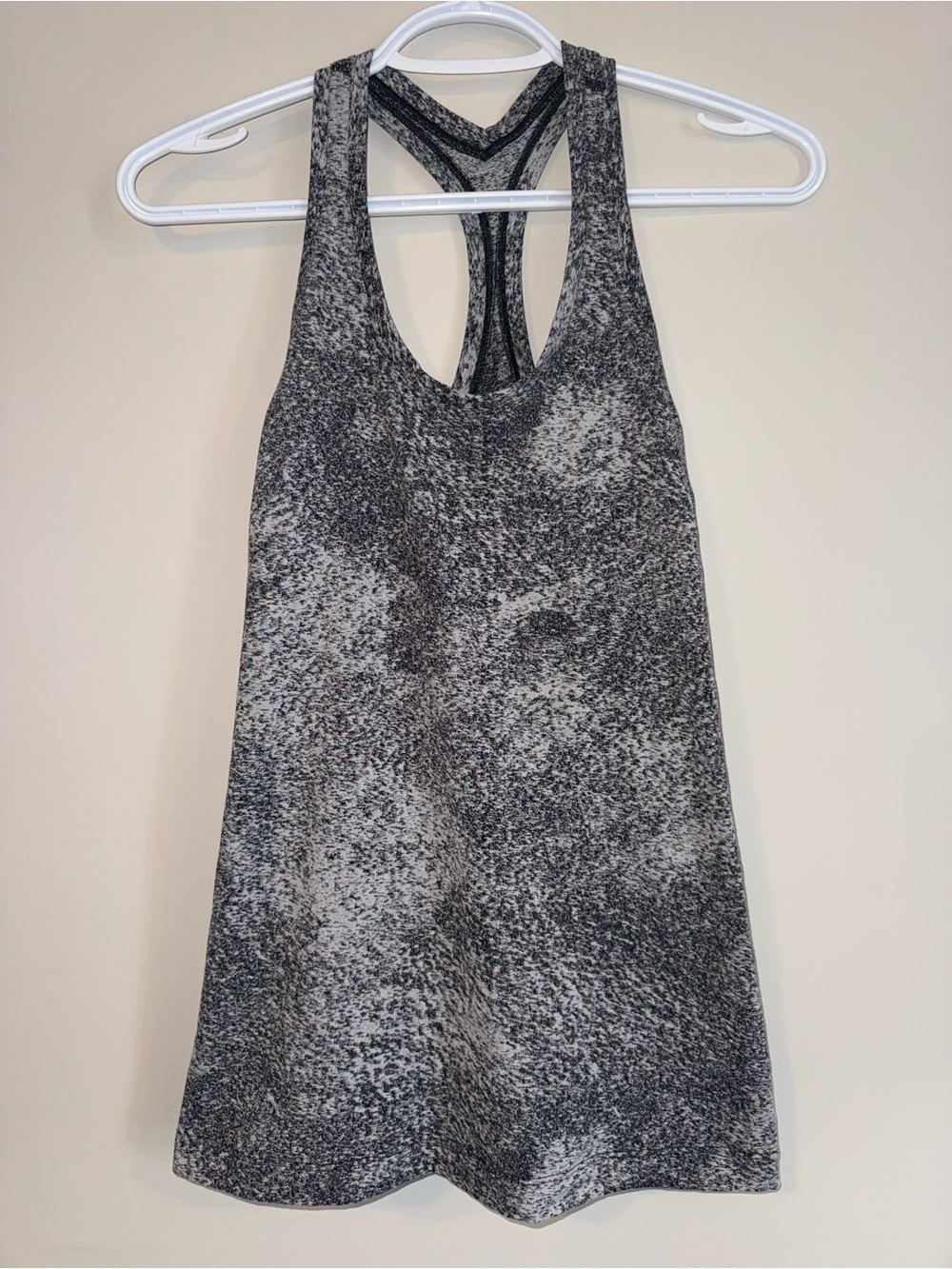 lululemon athletica Gray Marled Strappy Racerback Tank